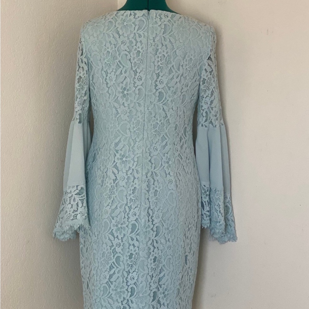 Black House White Market Lace Bell Sleeve Dress - Light Blue - Picture 4 of 5